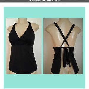 Purple Apron Back Tankini DDD